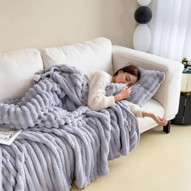 Fluffig fleecefilt – lätt, mjuk och tvättbar i 30 grader