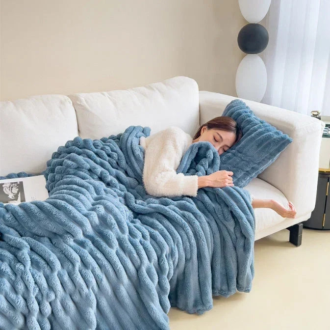Fluffig fleecefilt – lätt, mjuk och tvättbar i 30 grader