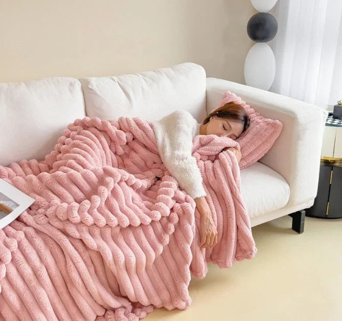 Fluffig fleecefilt – lätt, mjuk och tvättbar i 30 grader