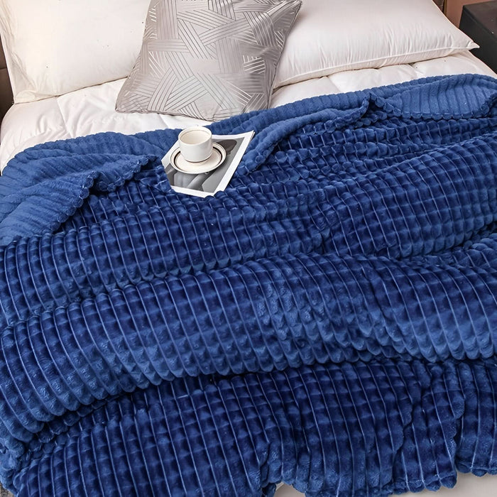 Myslunda™ Strukturerad filt i korallfleece, mjuk och maskintvättbar