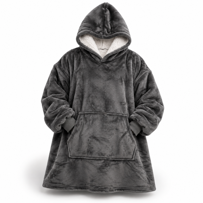 Myslunda™ Ultramjuk oversize sherpahoodie-filt med stor ficka
