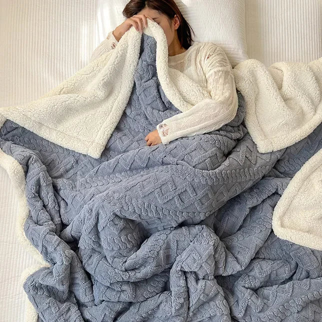 Myslunda™ Fluffig flanellpläd i fyra storlekar, tvättbar i maskin