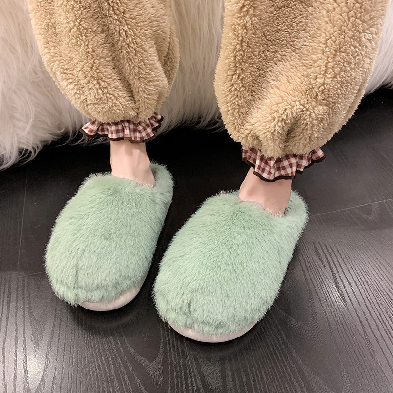 Myslunda™ Fluffiga tofflor i fuskpäls med stoppad innersula