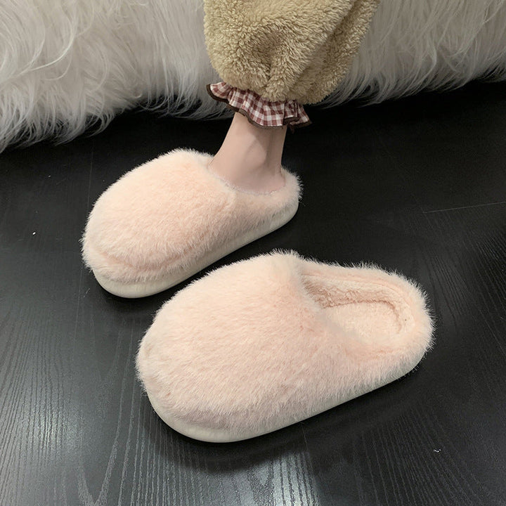 Myslunda™ Fluffiga tofflor i fuskpäls med stoppad innersula