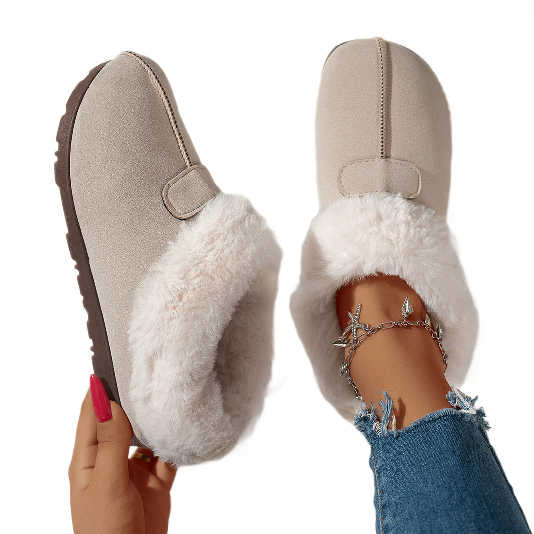 Myslunda™ Fluffiga tofflor med plyschfoder och flexibel halkfri sula