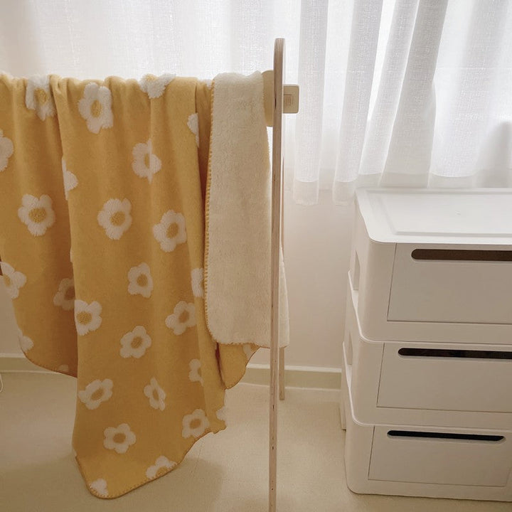 Unisex Mysig Bomull Filt med Lekfulla FLåger Mönster