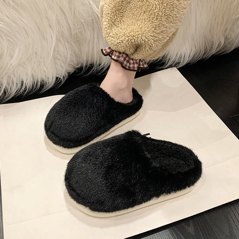 Myslunda™ Fluffiga tofflor i fuskpäls med stoppad innersula