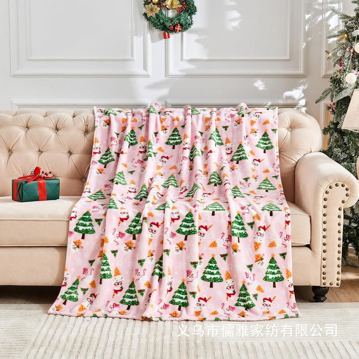 Flanell Jul Filt Mjuk Rosa Jul Filt