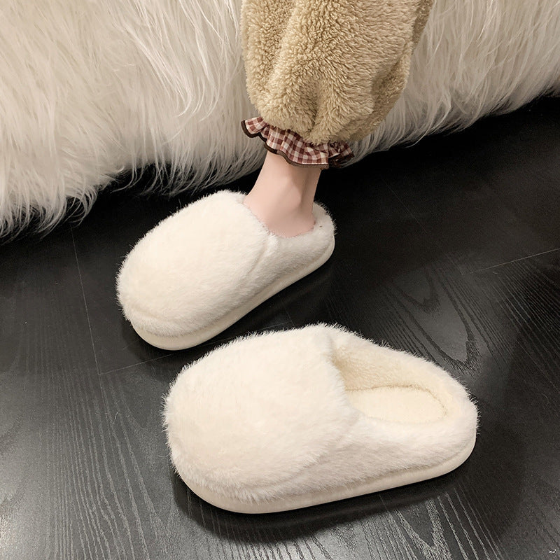 Myslunda™ Fluffiga tofflor i fuskpäls med stoppad innersula