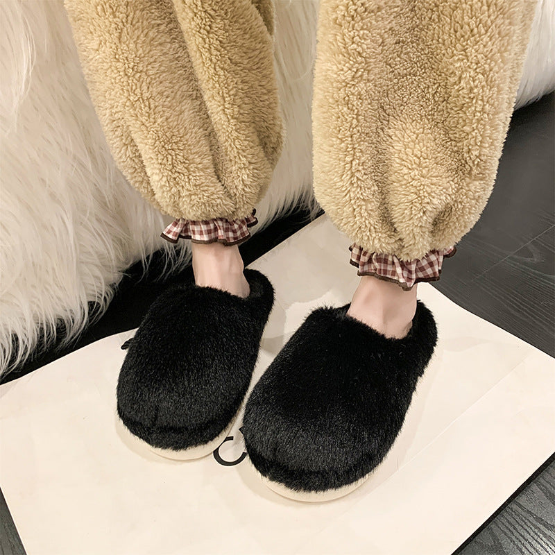 Myslunda™ Fluffiga tofflor i fuskpäls med stoppad innersula