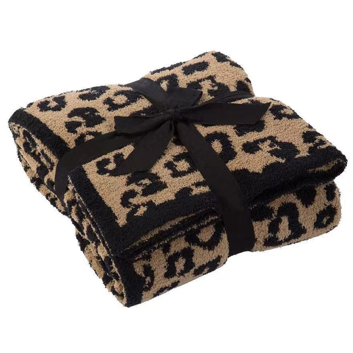Myslunda™ Pläd med leopardmönster, extra mjuk och tvättbar i maskin