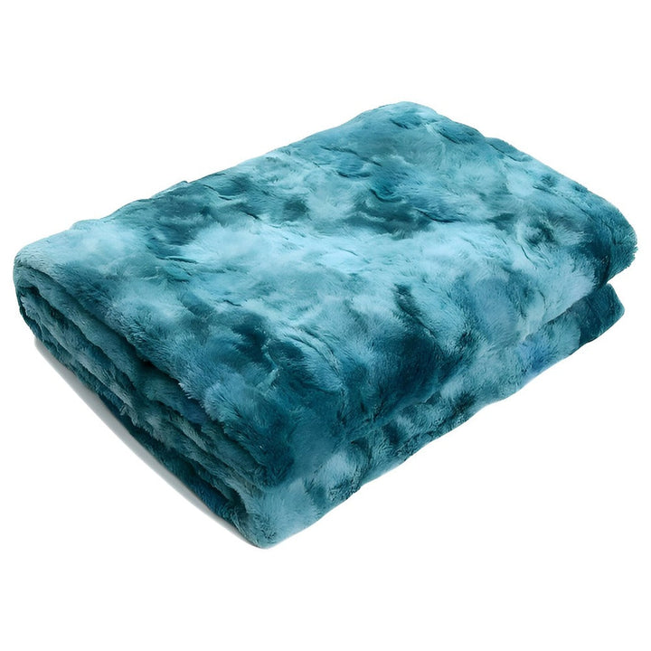 Mjuk Velour Vinter Filt – Varm Korall Fleece Filt i Batik Stil