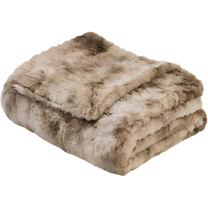Mjuk Velour Vinter Filt – Varm Korall Fleece Filt i Batik Stil