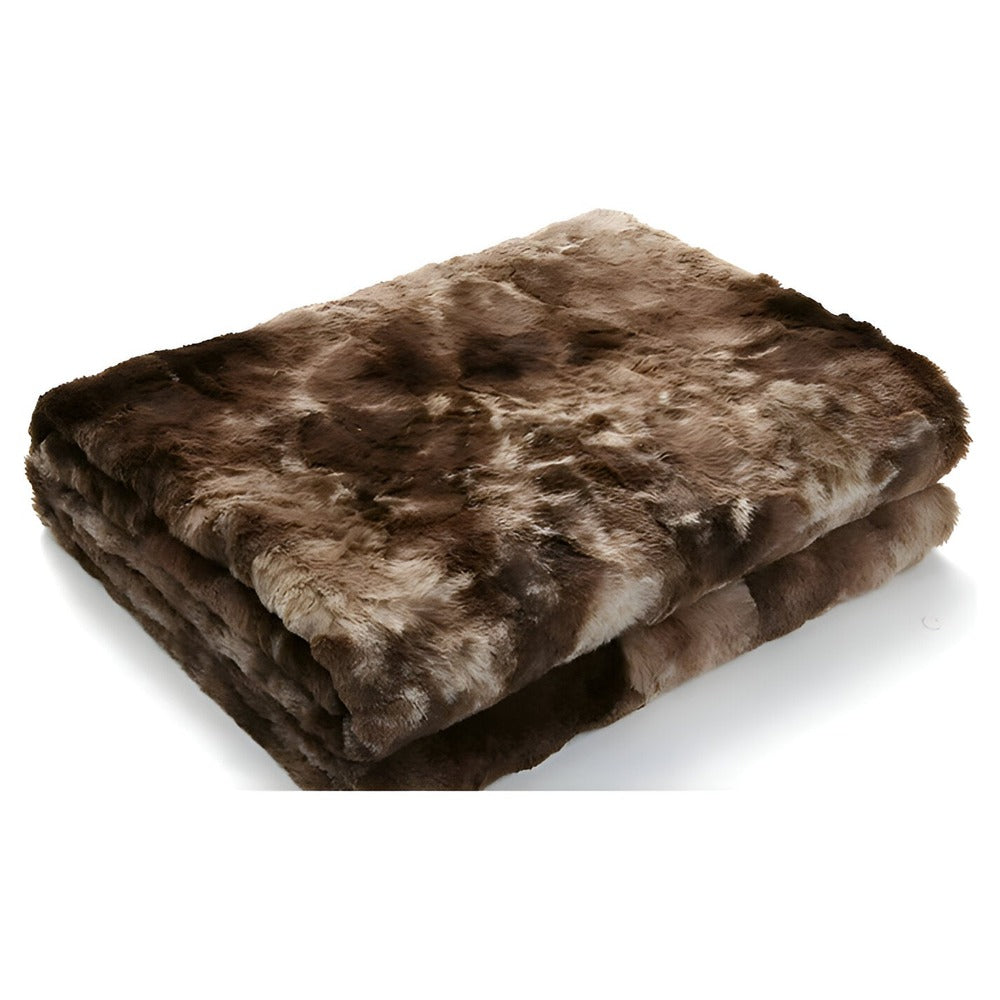 Mjuk Velour Vinter Filt – Varm Korall Fleece Filt i Batik Stil