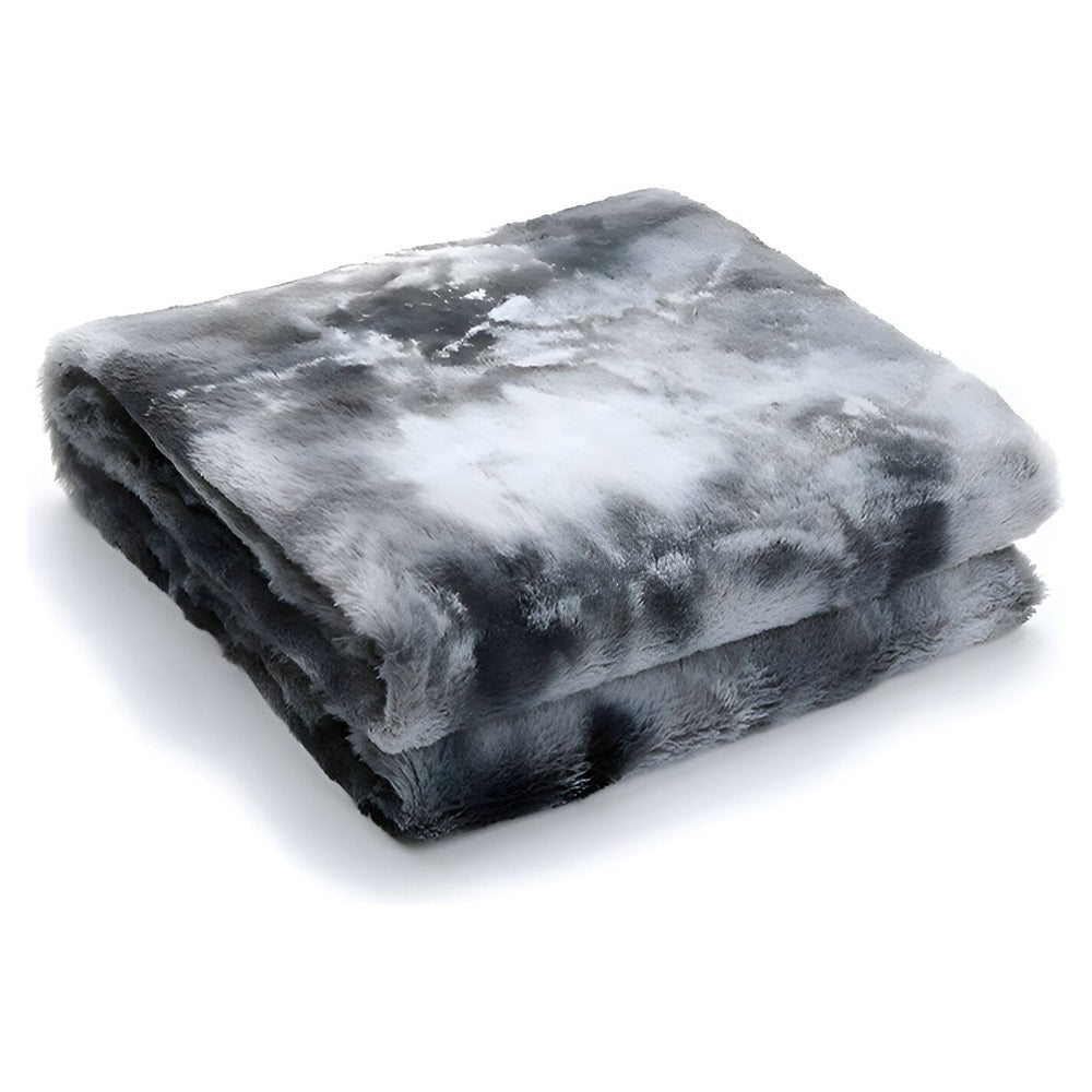 Mjuk Velour Vinter Filt – Varm Korall Fleece Filt i Batik Stil