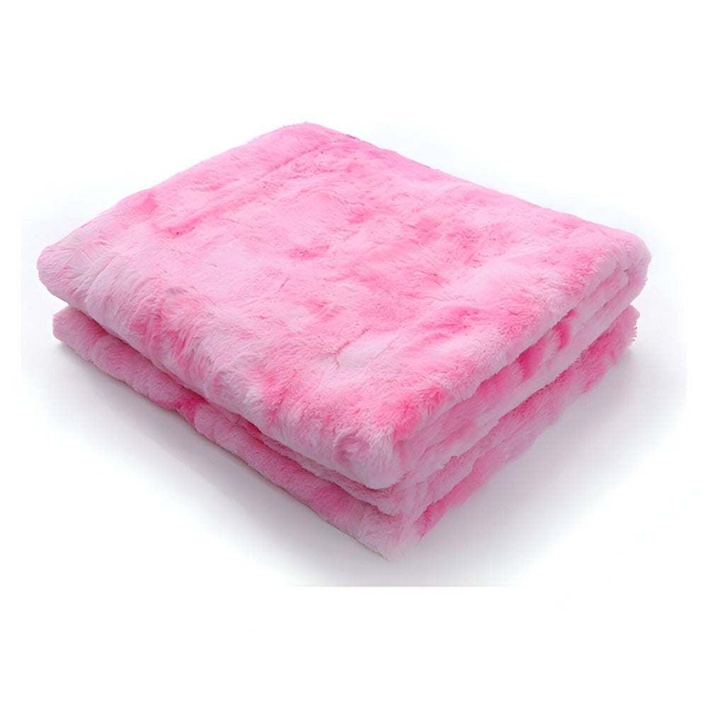 Mjuk Velour Vinter Filt – Varm Korall Fleece Filt i Batik Stil