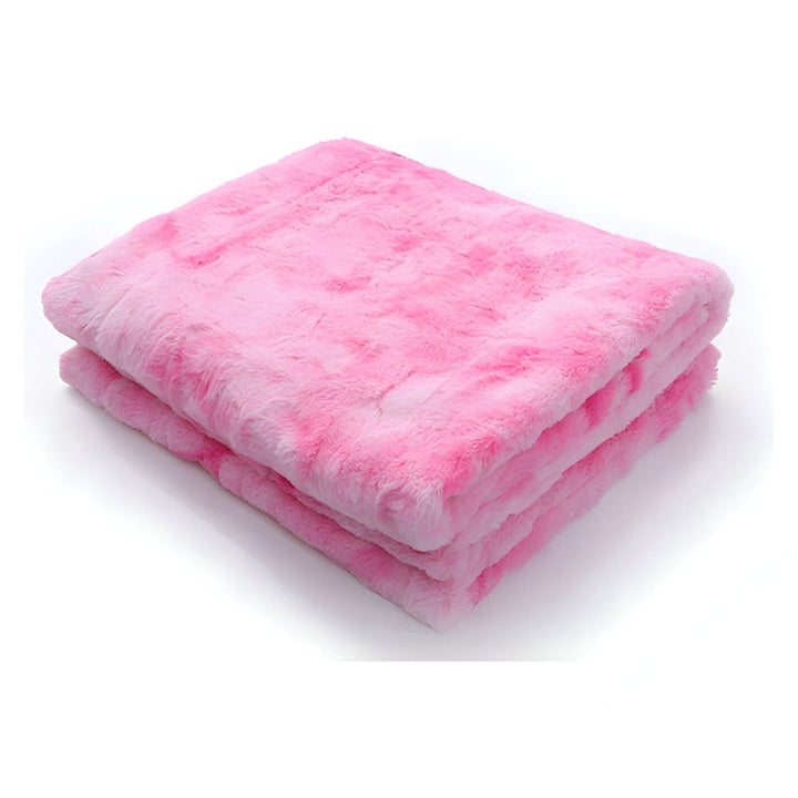 Mjuk Velour Vinter Filt – Varm Korall Fleece Filt i Batik Stil