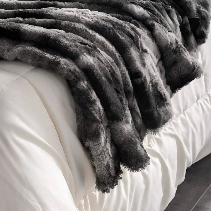 Mjuk Velour Vinter Filt – Varm Korall Fleece Filt i Batik Stil