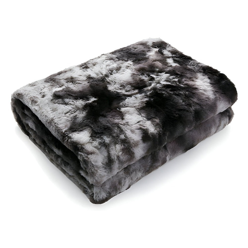 Mjuk Velour Vinter Filt – Varm Korall Fleece Filt i Batik Stil