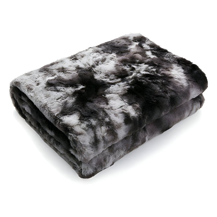 Mjuk Velour Vinter Filt – Varm Korall Fleece Filt i Batik Stil