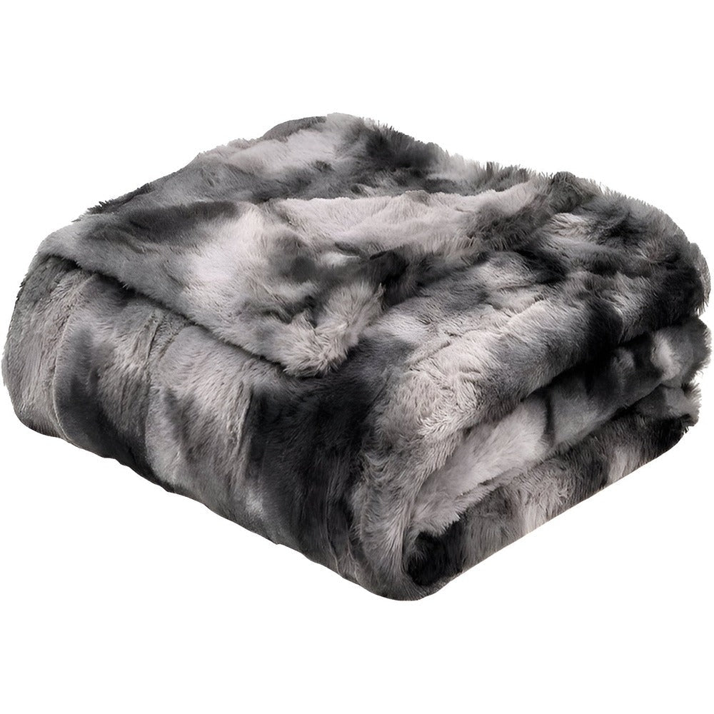 Mjuk Velour Vinter Filt – Varm Korall Fleece Filt i Batik Stil