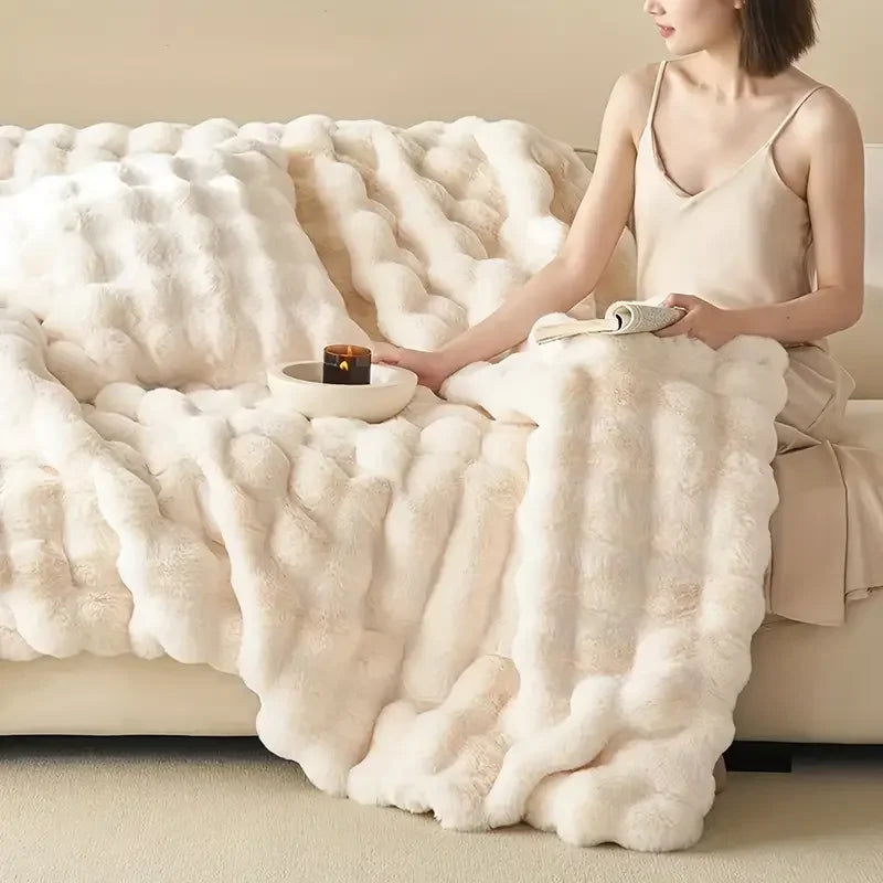 PlushCozy - Konstpäls Vinter Filt