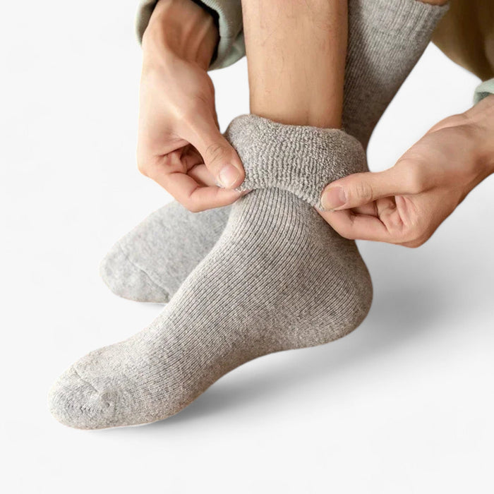 Myslunda™ Varma ullsockor med kashmir, 3 par – med fleecefrotté