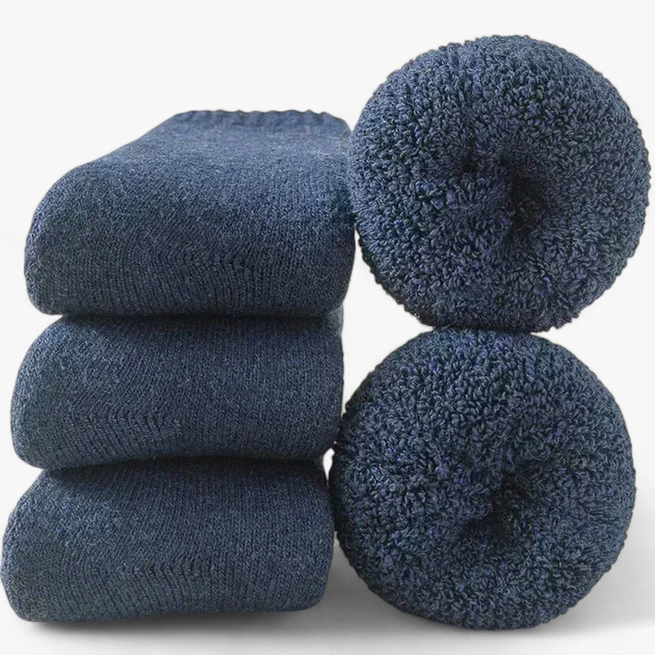 Myslunda™ Varma ullsockor med kashmir, 3 par – med fleecefrotté