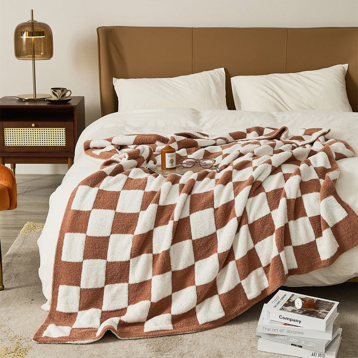 COLORFUL CHECKERBOARD PLÄD