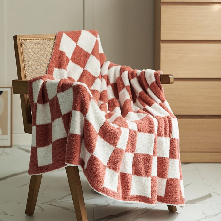 COLORFUL CHECKERBOARD PLÄD