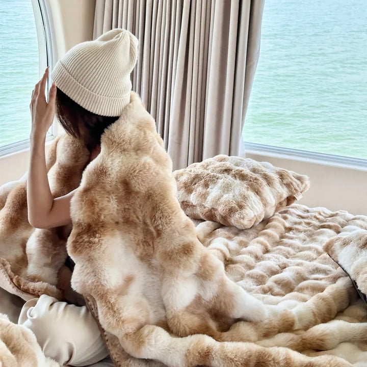 LuxeVelour – Varm Täcke Överdrag för Vinter Komfort