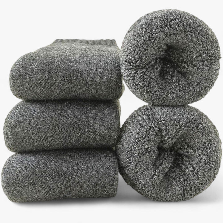 Myslunda™ Varma ullsockor med kashmir, 3 par – med fleecefrotté