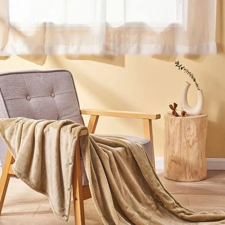 ElectricCuddle USB Uppvärmd Fleece Filt – Portabel &amp; Justerbar