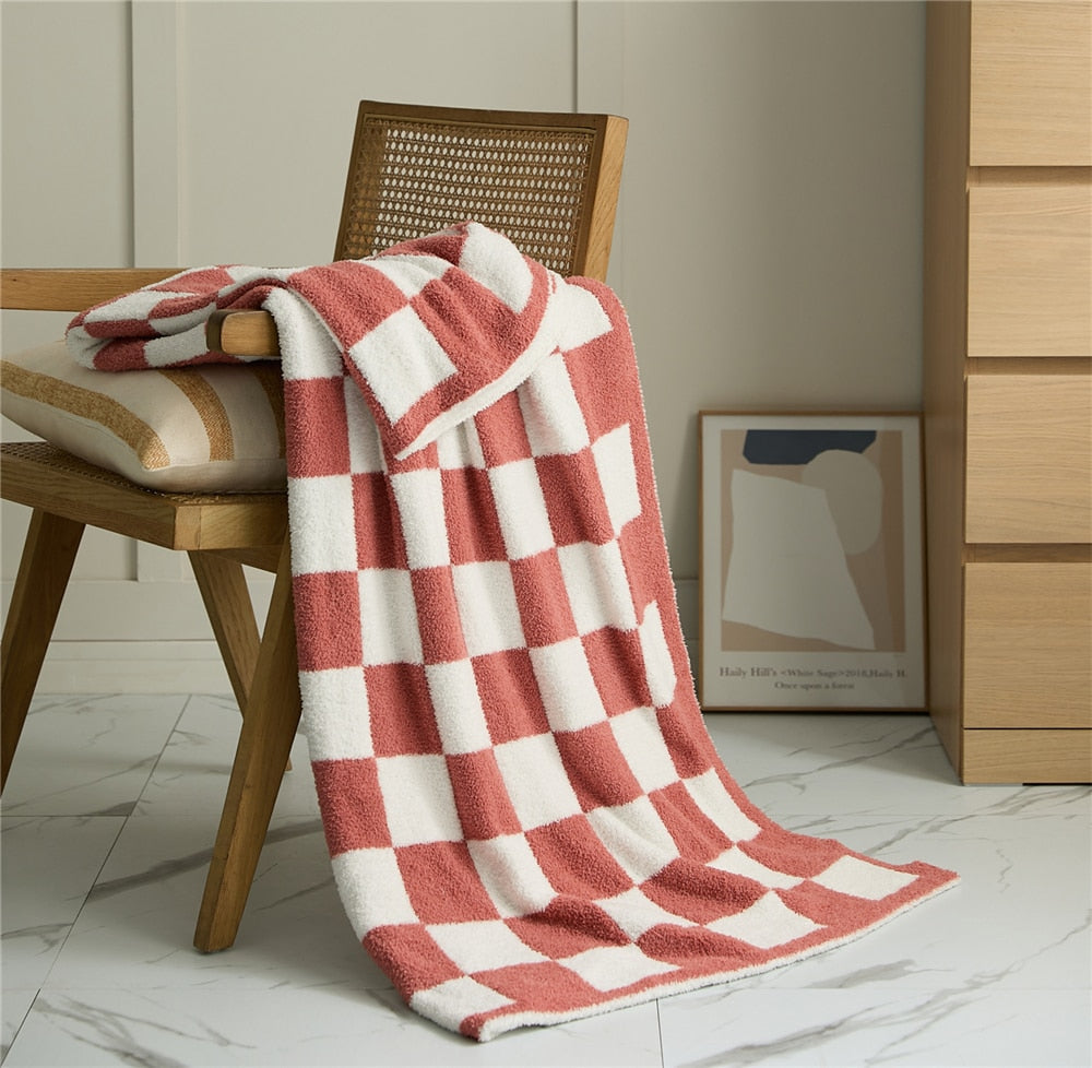 COLORFUL CHECKERBOARD PLÄD