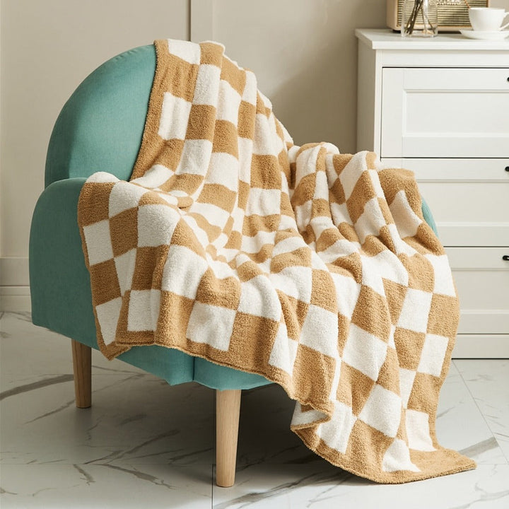 COLORFUL CHECKERBOARD PLÄD