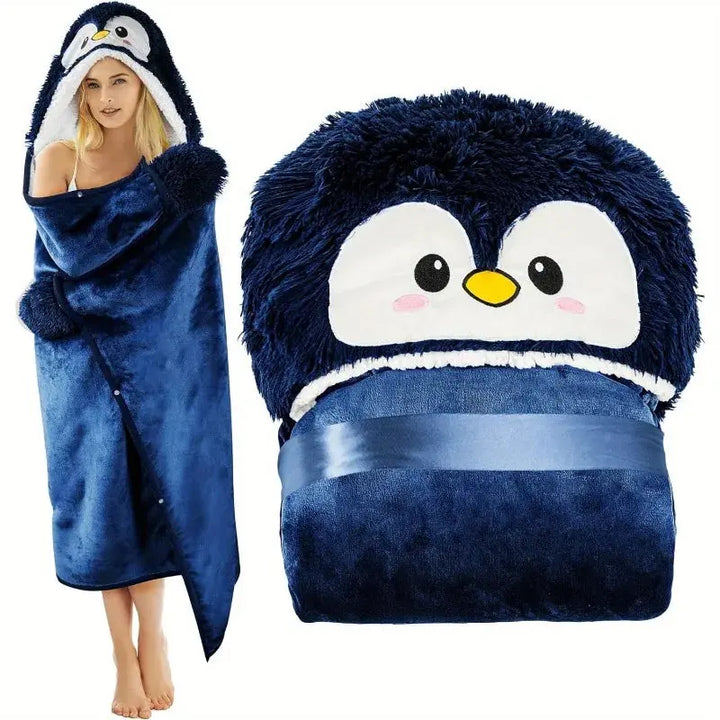 Velmesta Cozy Penguin Wearable Blanket