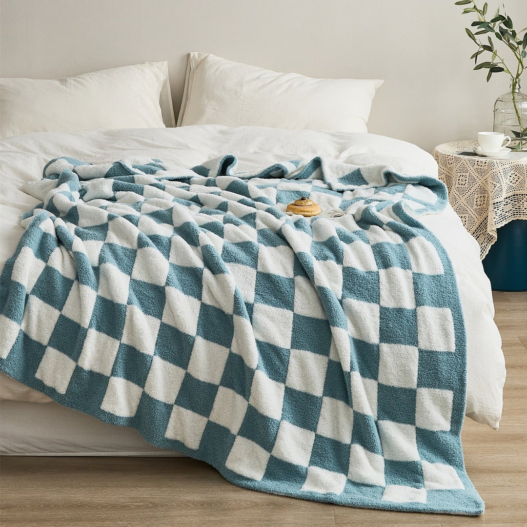COLORFUL CHECKERBOARD PLÄD