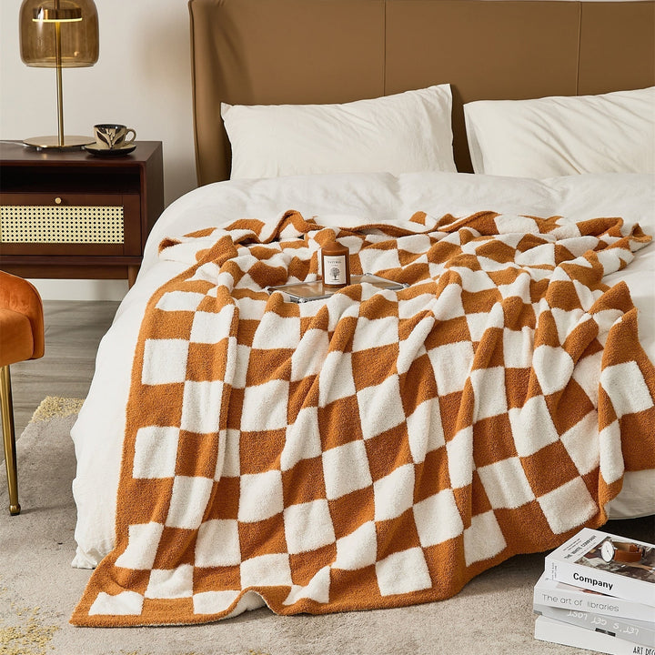 COLORFUL CHECKERBOARD PLÄD