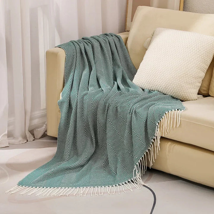 Nordic Stripe Pläd Soffa Filt