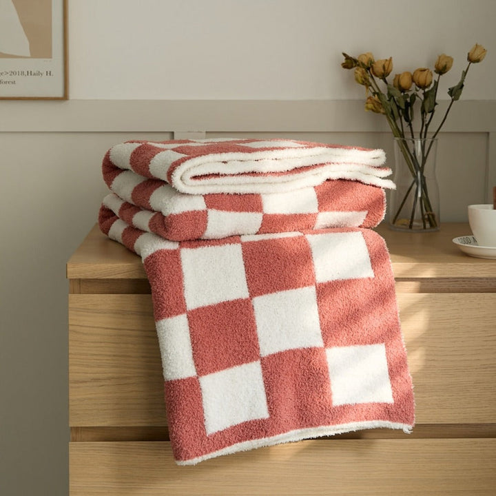 COLORFUL CHECKERBOARD PLÄD