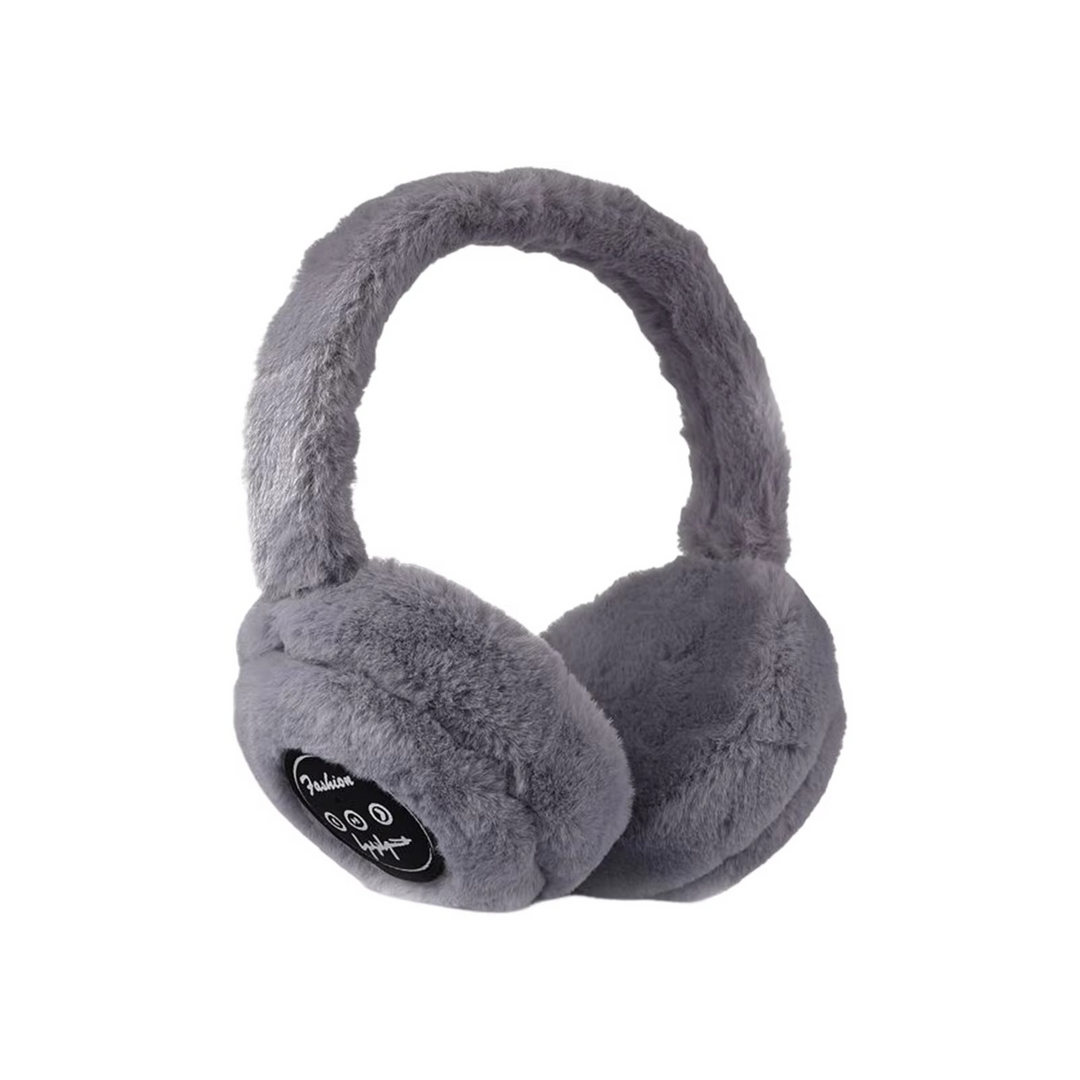 Myslunda™ Trådlösa hörlurar i fluffig plysch med Bluetooth 5.2