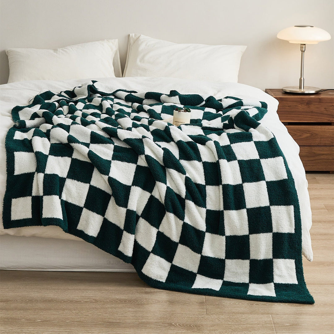 COLORFUL CHECKERBOARD PLÄD