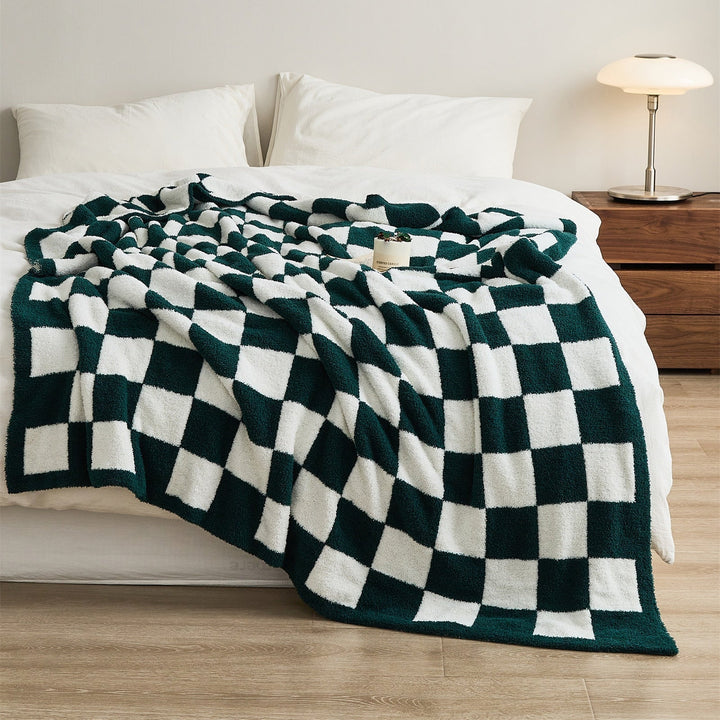 COLORFUL CHECKERBOARD PLÄD