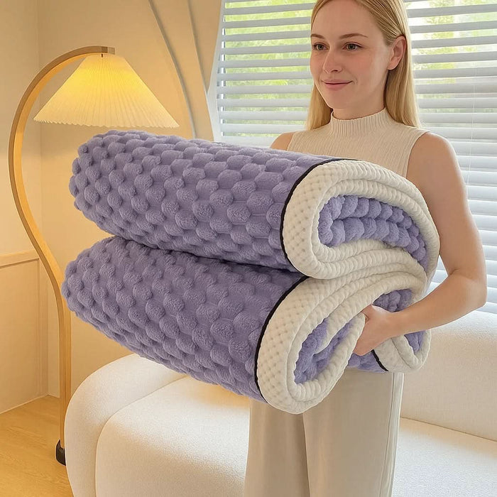 Myslunda™ Sherpafleece-pläd med molnmjuk noppig yta