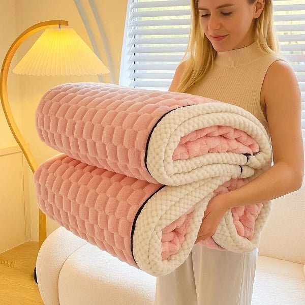 Myslunda™ Mjuk pläd i sherpafleece med struktur, härligt gosig