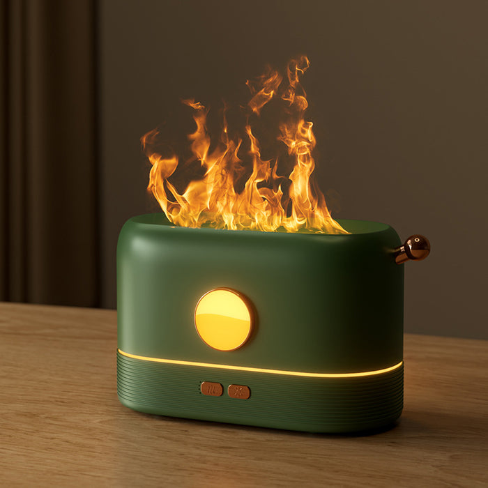 Myslunda Luftfuktare med flammeffekt för skrivbordet – USB