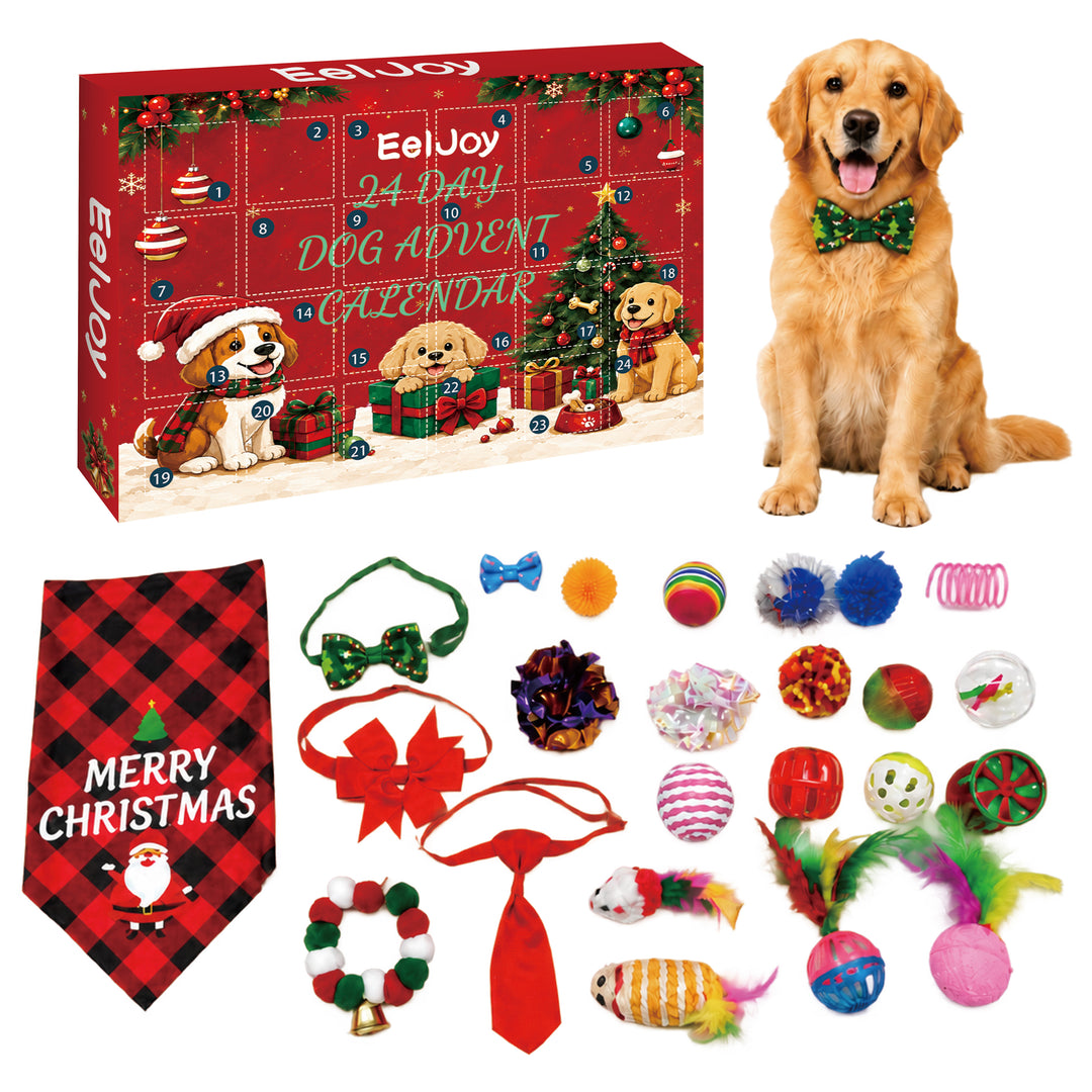 Adventskalender för hundar med leksaker