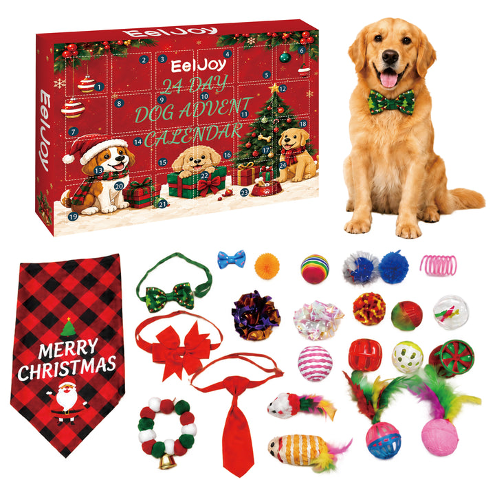 Adventskalender för hundar med leksaker