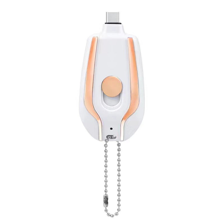 Mini powerbank på nyckelring med mobil