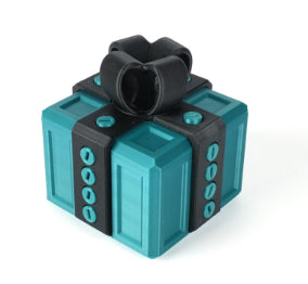 Färgglad 3D-printad presentask med skruvar